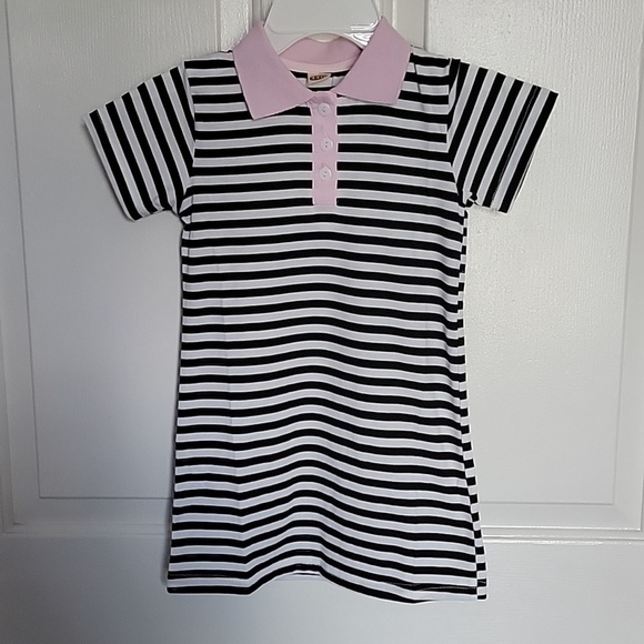 Other - NWOT, Girls 4-5T short sleeved striped dress.